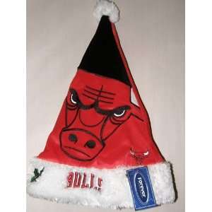  Chicago Bulls 2011 Colorblock Runoff Plush Santa Hat 