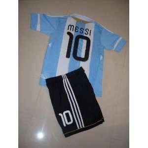 2011 2012 quality embroidery logo argentina home #10 messi soccer 