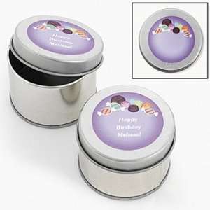   Personalized Sweet Treat Tins   Party Themes & Events & Party Favors