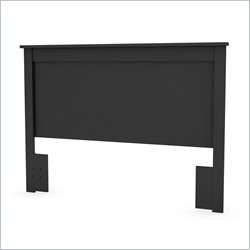South Shore Breakwater Transitional Style Full/Queen Pure Black Finish 