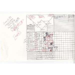 Suzyn Waldman Handwritten/Signed Scorecard Yankees at Mets 6 27 2008 