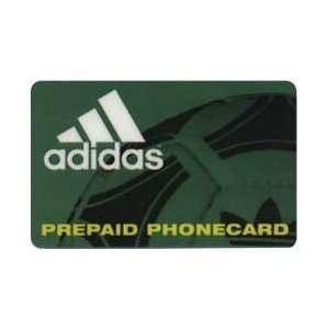   Card $10. Adidas Phonecard Partial Soccer Ball & Logo SAMPLE USED