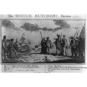  The Scotch Butchery,Boston,1775