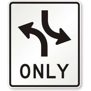  Two Way Left Turn Only (symbol) High Intensity Grade, 36 