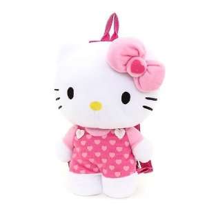    Pink Hearts Hello Kitty (C) Plush Backpack 