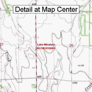  USGS Topographic Quadrangle Map   Lake Minatare, Nebraska 