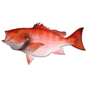  39 Red Snapper Half Mount Fish Replica   Taxidermy 