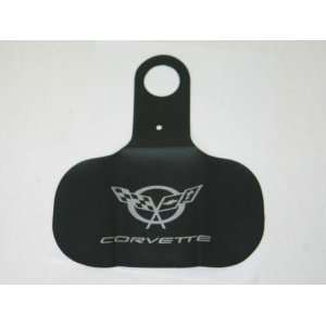 1997 2004 C5 Corvette Gas Door Paint Saver Silver Logo 