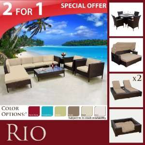   & DINING SET & 2JAMICA & SUNBED & LRG DOGBED Patio, Lawn & Garden