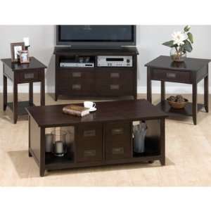  Jofran Chocolate Cafe 4 Piece Occasional Table Set
