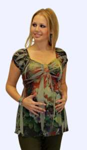 Sublimation design short sleeve maternity top s m l xl  