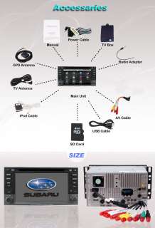 95 Car DVD Player GPS For 09 Subaru Forester Impreza  
