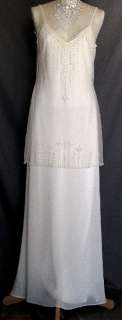 NWT Jessica McClintock Fabulous Ivory 1920s Style Wedding Gown 10 