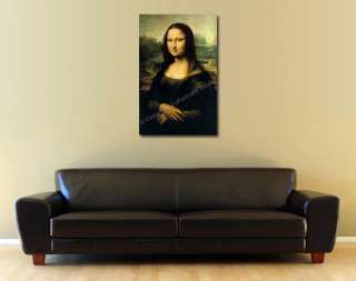 Leonardo Da Vinci   The Mona Lisa Repro Oil Painting  