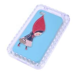  Fashionable **light blue** Beautiful Girl Printed Case Cover 