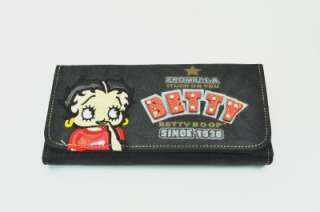 Betty Boop Wallet Stuck On You P432 Black  