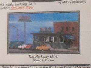 PARKWAY DINER #100 D N SCALE by MICRO STRUCTURES  