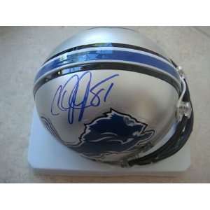 Calvin Johnson Autographed Mini Helmet