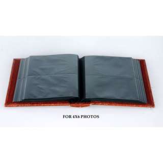 New Photo Album Faux Leather Cover 4 x 6   87332  