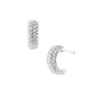   Pave Hoop Earrings Jewelry