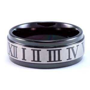   Wedding Band / Ring with Classic Roman Numeral Eternity Jewelry
