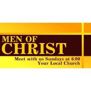  3x6 Vinyl Banner   Men of Christ 