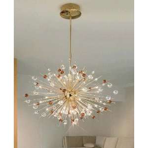 Explosion chandelier amber   chrome plated, 110   125V (for use in the 