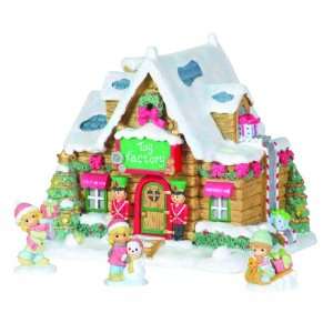  Precious Moments Candy Cane Lane Set/4 Toy Factory With 3 