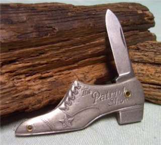 Vintage Shoe Knife Patriot Shoes Star Brand Rare  