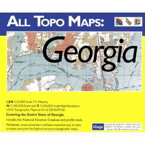    iGage All Topo Maps Georgia Map CD ROM (Windows) GPS & Navigation