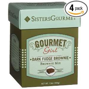 Sisters Gourmet Inc. GG Dark Fudge Brownie Mix, 11 Ounce Boxes (Pack 