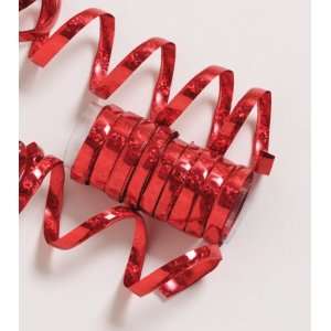  Metallic Red Serpentine Streamers