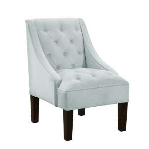  Skyline Furniture A 79 1VPOL Tufted Swoop Arm Chair 