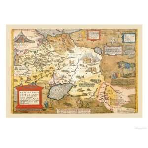   Russia Giclee Poster Print by Abraham Ortelius, 16x12
