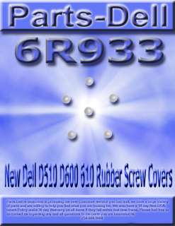 New Dell Latitude D510 D600 610 Rubber Screw Covers 6R933  