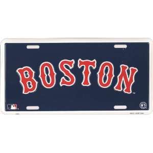  Boston Red Sox Away Jersey Front Novelty License Plate 