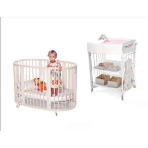  Stokke White Crib Baby