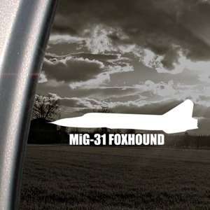  MiG 31 FOXHOUND Decal Military Soldier Car Sticker 