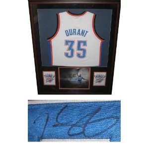 Kevin Durant Autographed Jersey   Framed   Autographed NBA Jerseys 