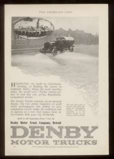 1919 Caldwell Idaho photo Denby motor truck print ad  
