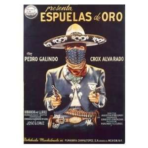  Retro Movie Prints Espuelas de Oro   Movie Print 