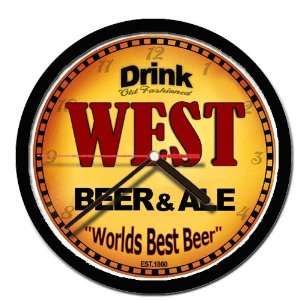  WEST beer and ale cerveza wall clock 