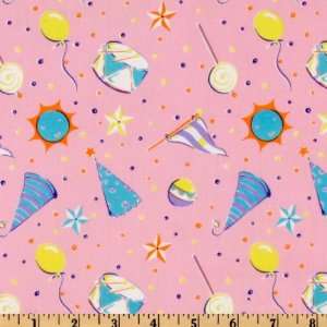  44 Wide Circus Party Hats Pink Fabric By The Yard Arts 