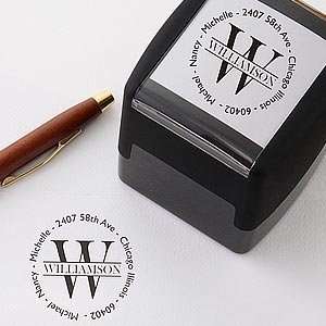    Family Name Personalized Self Inking Stamper