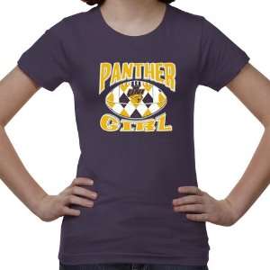   Iowa Panthers Youth Argyle Girl T Shirt   Purple