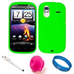 Lime Green Rubberized Soft Silicone Protective Skin Cover for T Mobile 