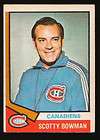 1974 75 scotty bowman canadians o pee chee 261 rookie