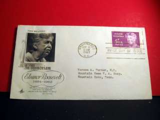 ELEANOR ROOSEVELT FIRST DAY ISSUE STAMP 1963  