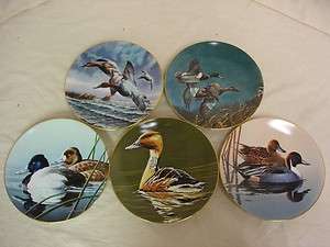 LOT OF 5 FEDERAL DUCK STAMP COLLECTOR PLATES BRADFORD W S GEORGE 