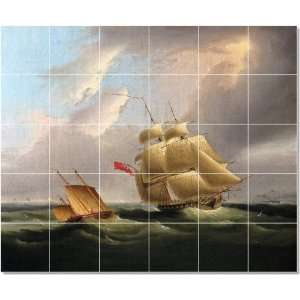 James Buttersworth Ships Tile Mural Residential Construction Idea  21 